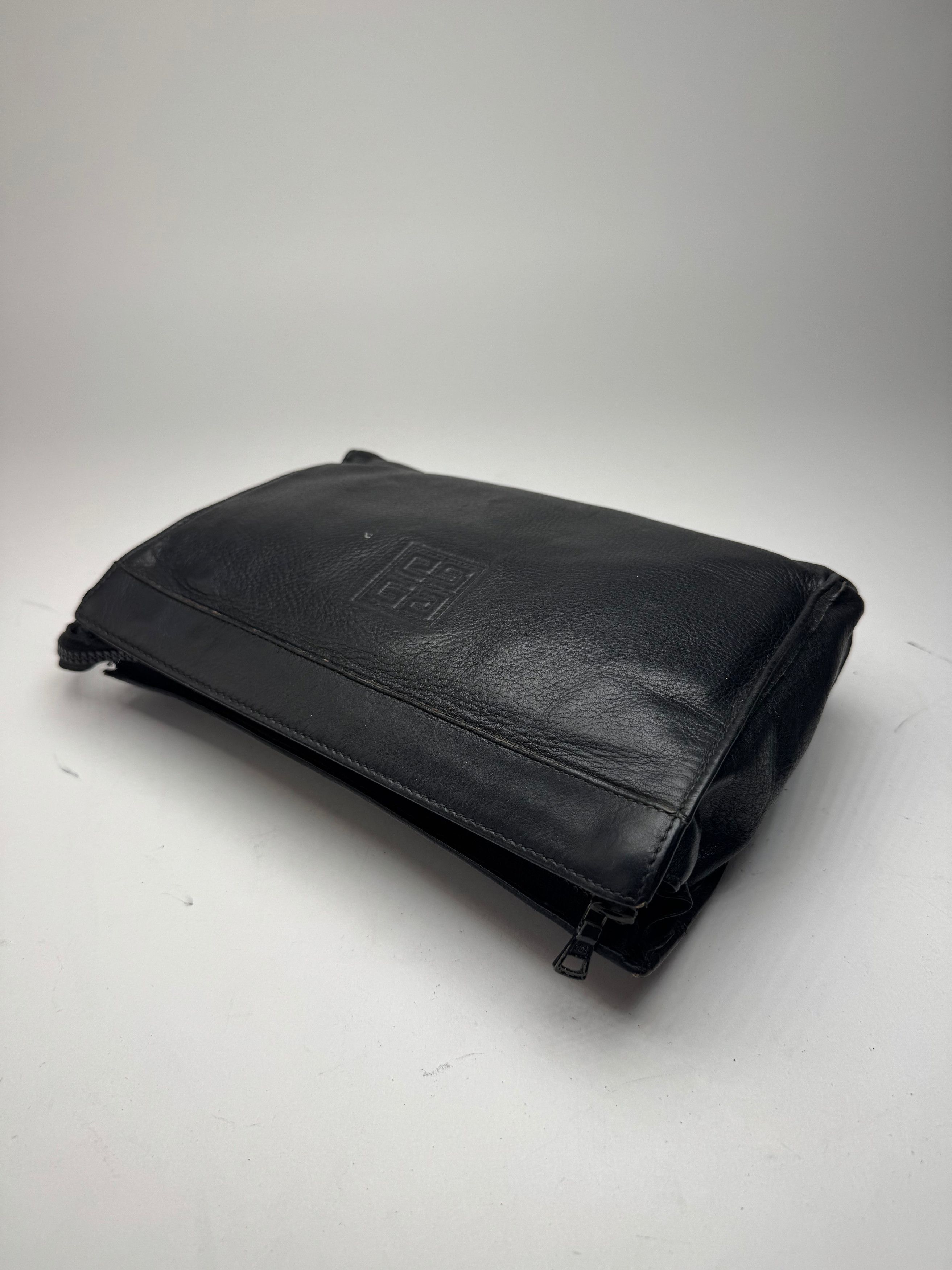 Givenchy Vintage Leather Clutch Black Size ONE SIZE - 10 Thumbnail