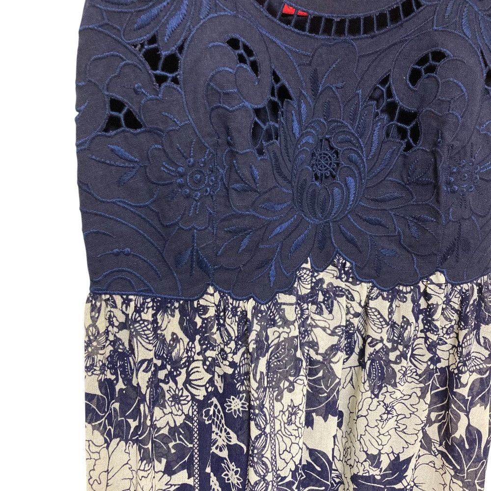 Other Other VIVIENNE TAM Linen Lace Dress Natural Material Dresses DUTY FREE for USA Size ONE SIZE - 2 Thumbnail