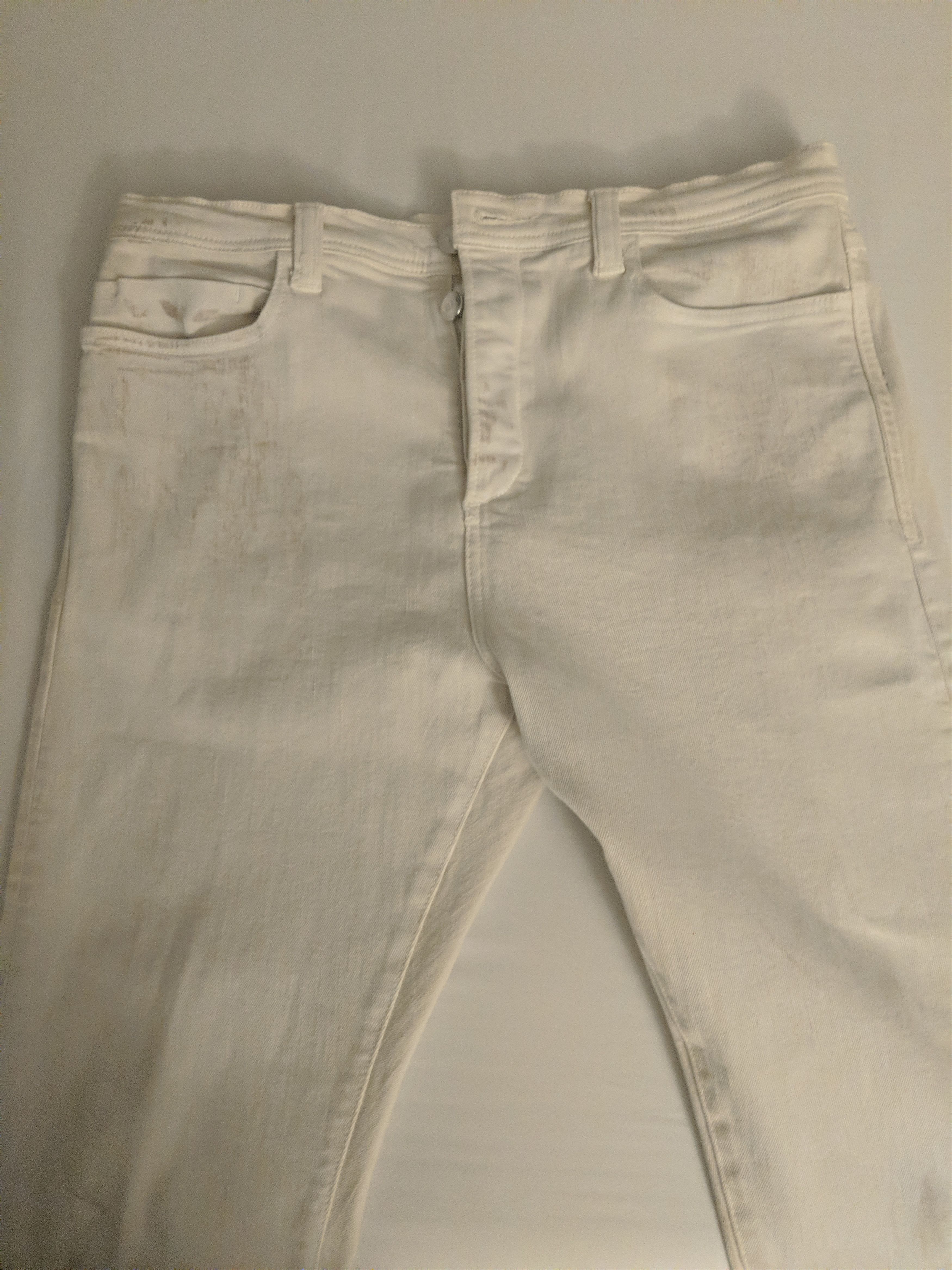Bare Knuckles Bare Knuckles Clay Wash Skinny Denim - White Size US 32 / EU 48 - 1 Thumbnail