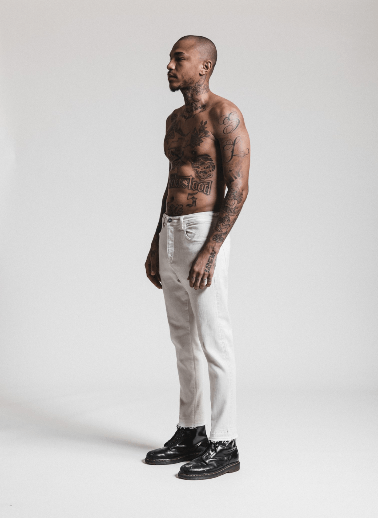 Bare Knuckles Bare Knuckles Clay Wash Skinny Denim - White Size US 32 / EU 48 - 3 Thumbnail