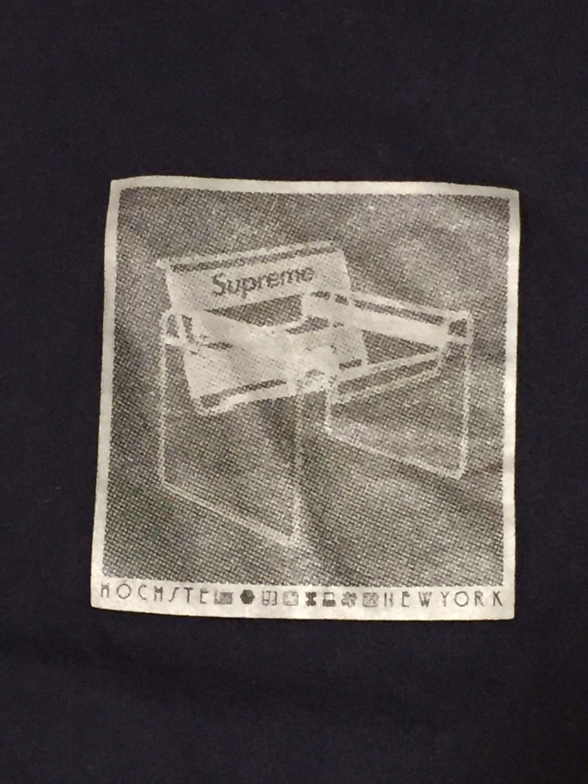Supreme Supreme Chair Tee Navy Blue Size M Medium SS17 Worn Size US M / EU 48-50 / 2 - 5 Thumbnail