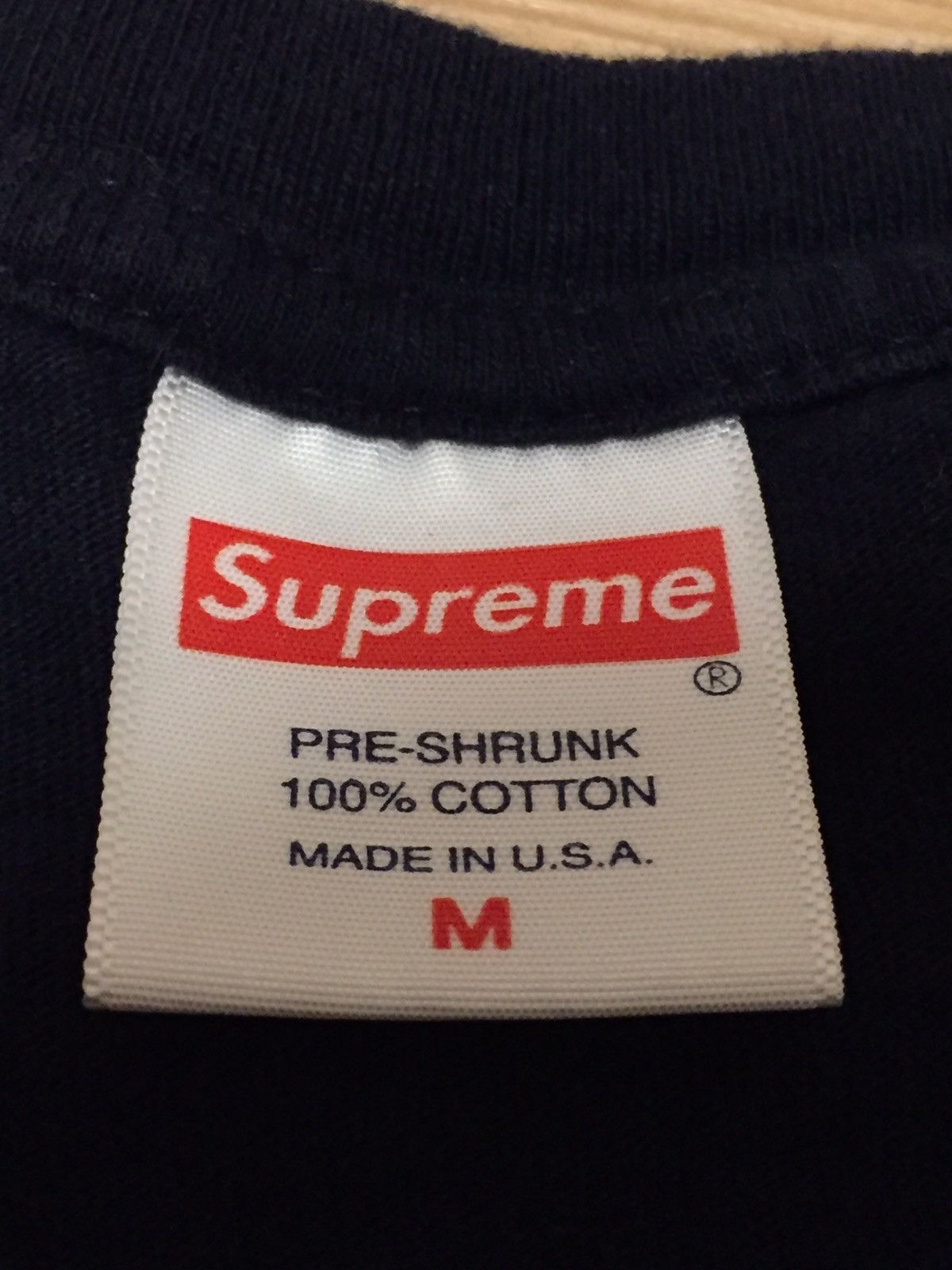 Supreme Supreme Chair Tee Navy Blue Size M Medium SS17 Worn Size US M / EU 48-50 / 2 - 2 Thumbnail