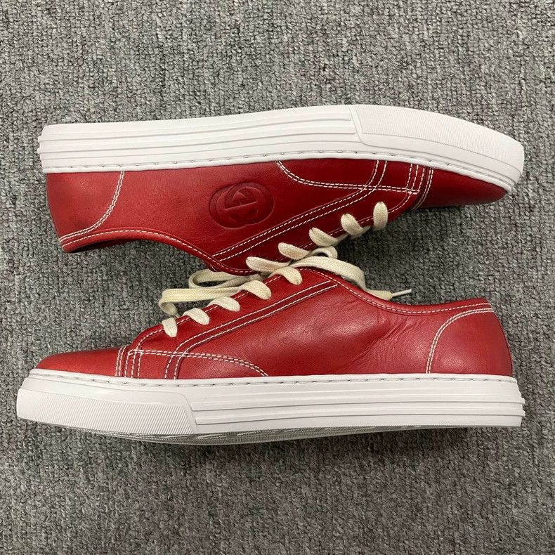 Gucci Gucci Leather Fashion Low-Top Sneakers - dmc Size US 5.5 / EU 38 - 4 Thumbnail