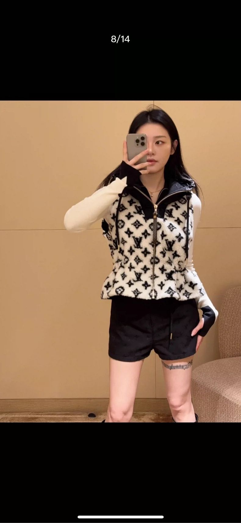 Louis Vuitton LV Monogram Black White Vest - dmc Size US XS / EU 42 / 0 - 7 Thumbnail