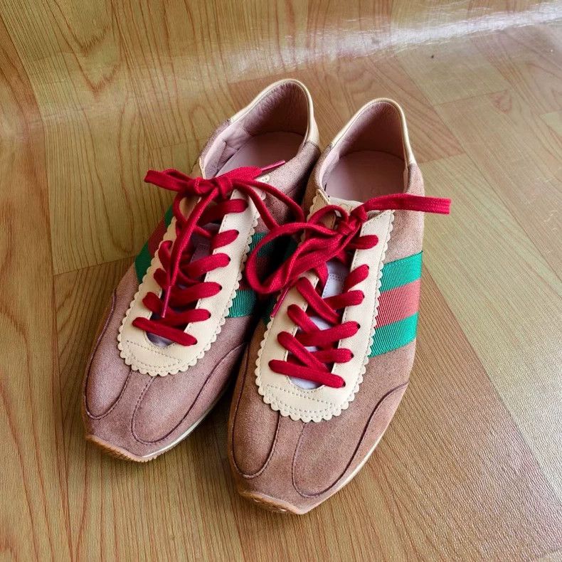 Gucci Gucci Men's Brown Suede Low-Top Sneakers - dmc Size US 7 / EU 40 - 2 Thumbnail