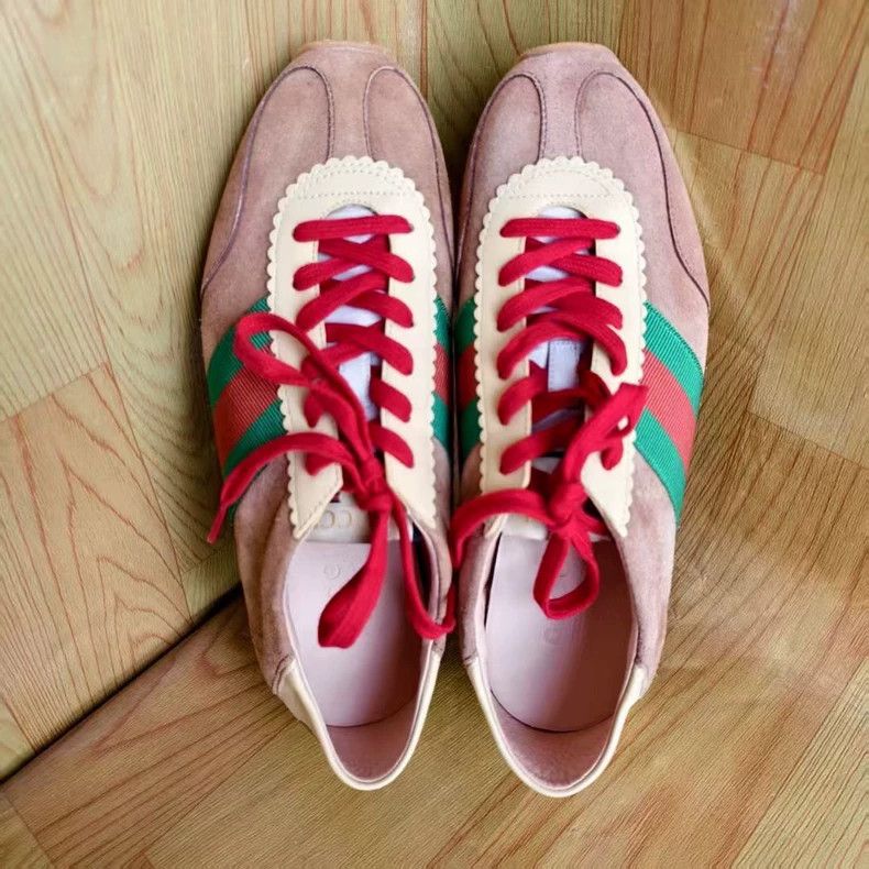 Gucci Gucci Men's Brown Suede Low-Top Sneakers - dmc Size US 7 / EU 40 - 6 Thumbnail