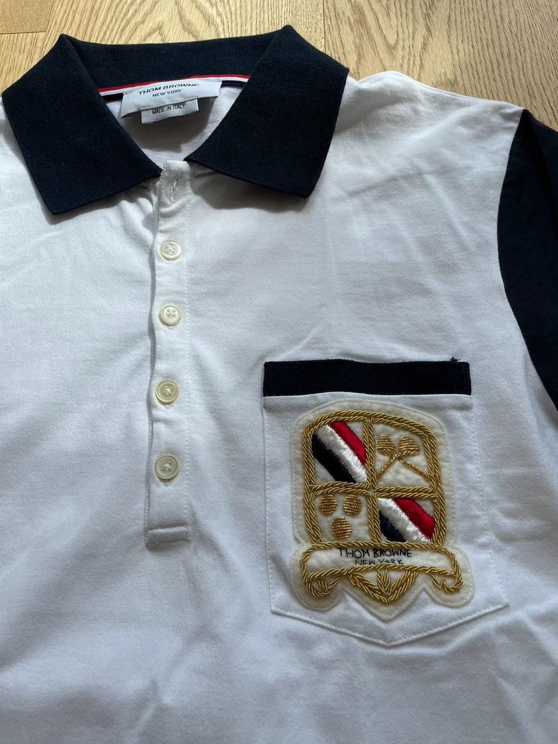 Thom Browne THOM BROWNE Embroidered Polo Shirt - dmc Size US S / EU 44-46 / 1 - 2 Thumbnail