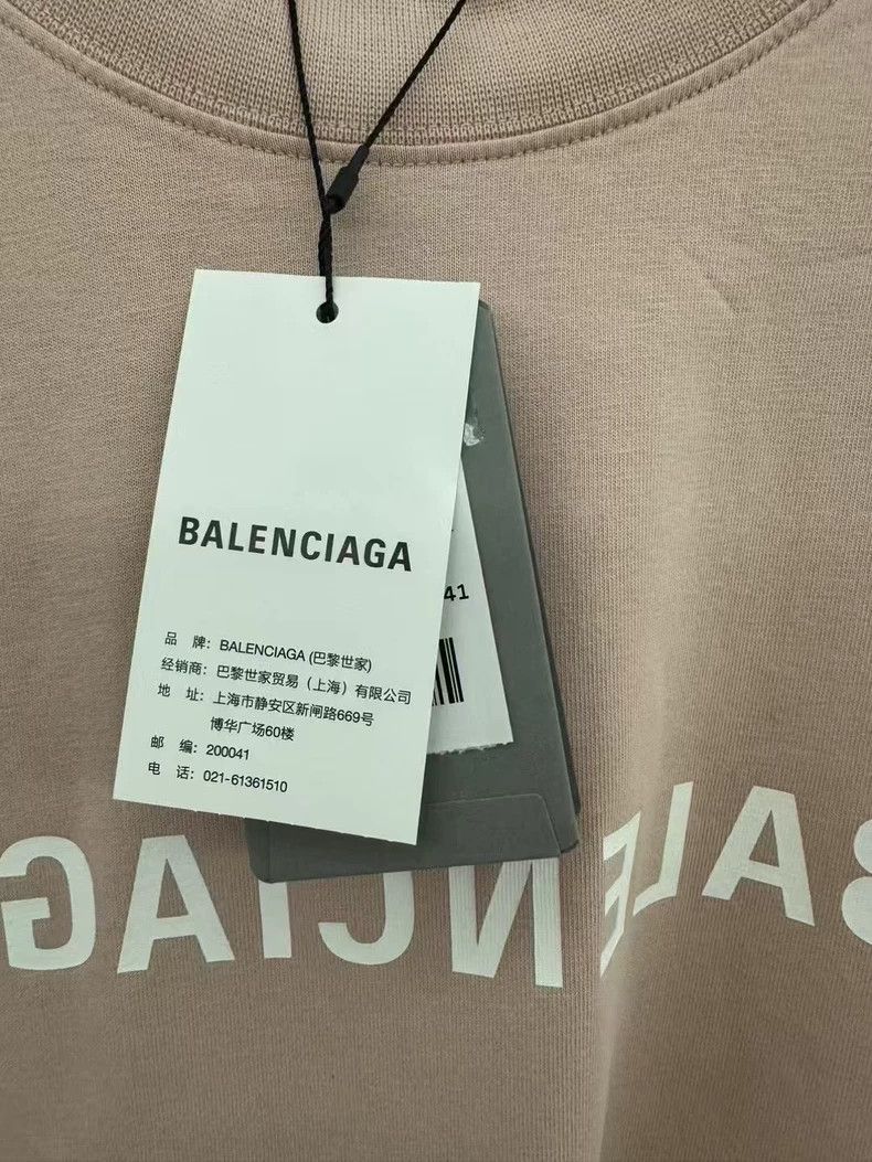 Balenciaga Balenciaga Pink Logo Short Sleeve Tee - dmc Size US L / EU 52-54 / 3 - 5 Thumbnail