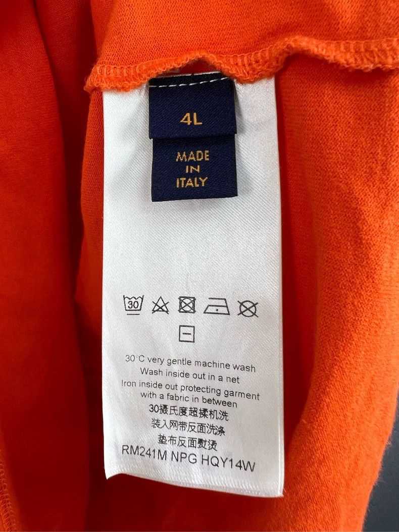 Louis Vuitton Louis Vuitton Orange Logo Knit Short Sleeve - dmc Size US L / EU 52-54 / 3 - 5 Thumbnail