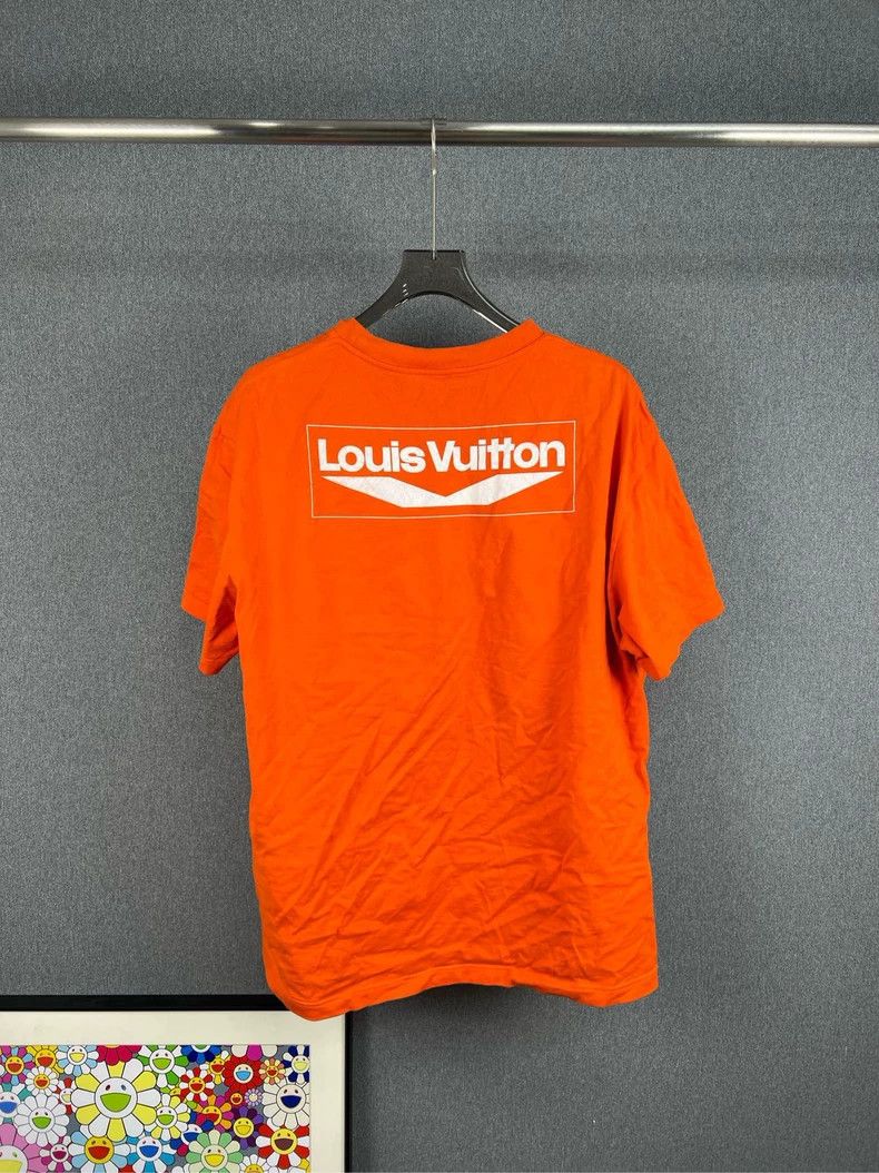 Louis Vuitton Louis Vuitton Orange Logo Knit Short Sleeve - dmc Size US L / EU 52-54 / 3 - 2 Thumbnail