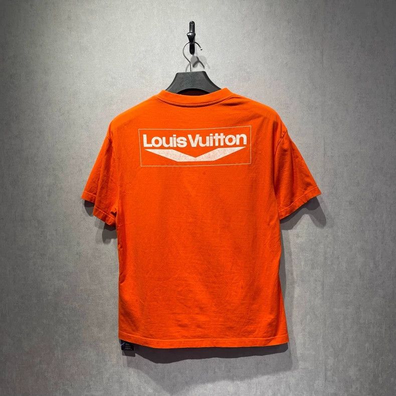 Louis Vuitton Louis Vuitton Orange Logo Short Sleeve T-Shirt - dmc Size US M / EU 48-50 / 2 - 2 Thumbnail