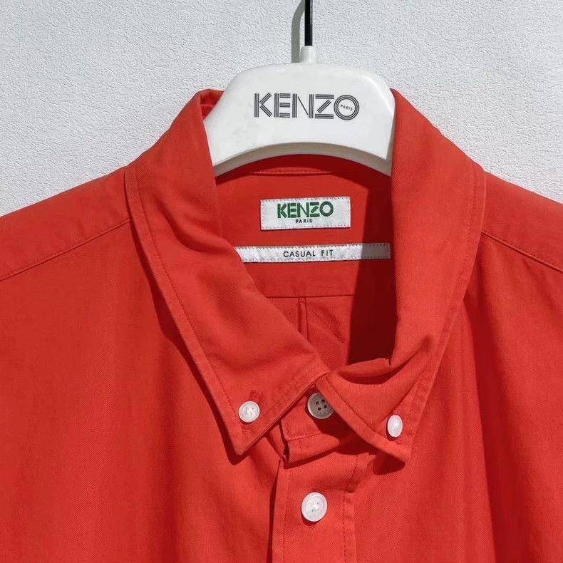 Kenzo Kenzo Long Sleeve Orange Shirt - dmc Size US L / EU 52-54 / 3 - 4 Thumbnail