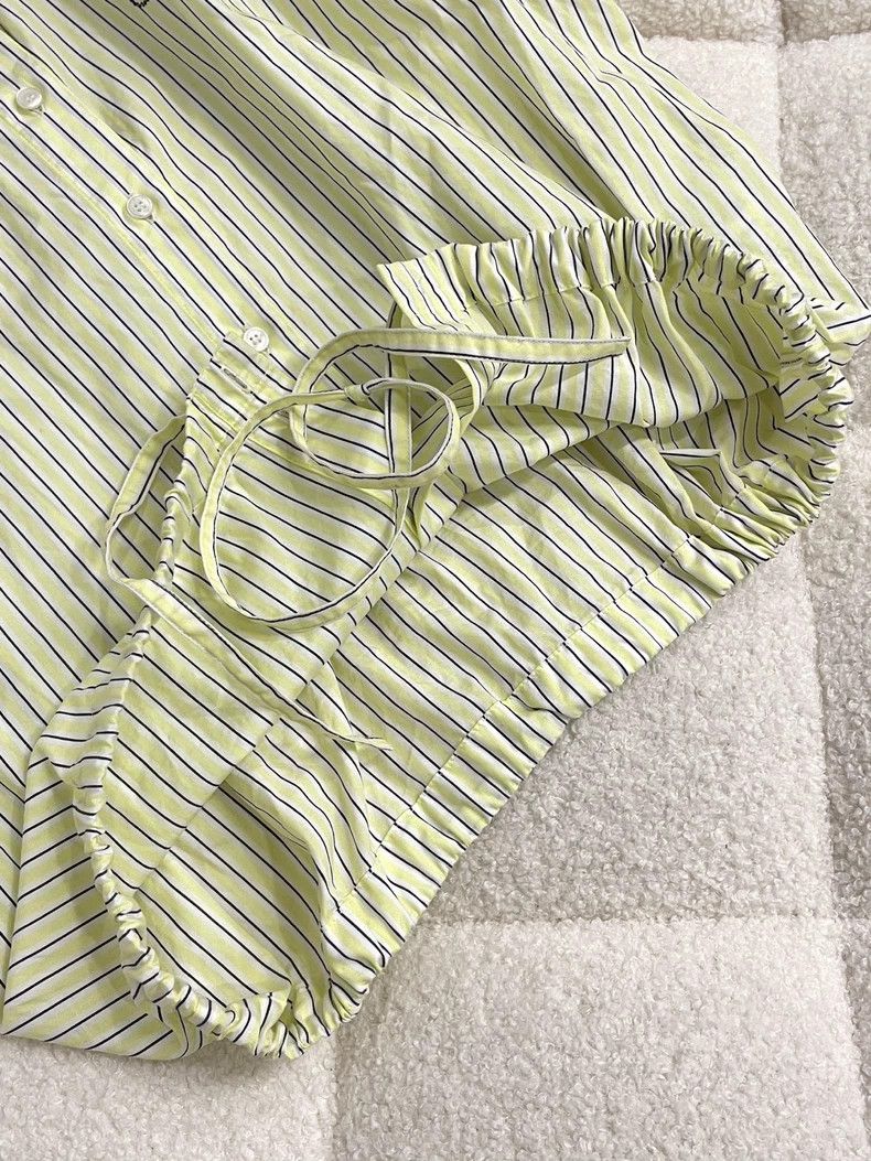 Kenzo KENZO Fluorescent Green Striped Shirt - dmc Size US M / EU 48-50 / 2 - 4 Thumbnail