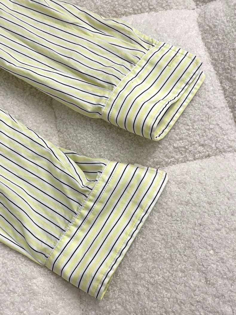 Kenzo KENZO Fluorescent Green Striped Shirt - dmc Size US M / EU 48-50 / 2 - 5 Thumbnail