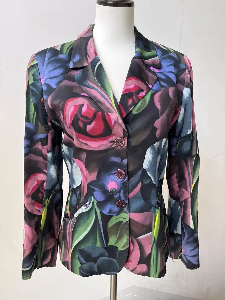 Kenzo Kenzo Abstract Floral Coat - dmc Size US M / EU 48-50 / 2 - 2 Thumbnail