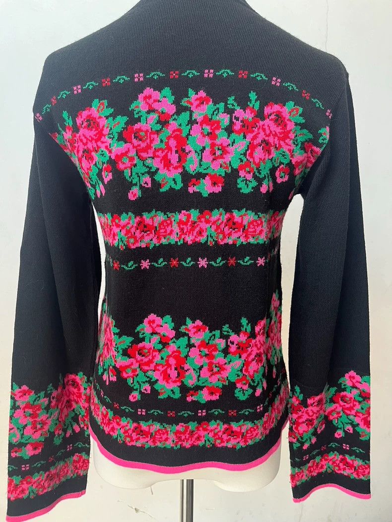 Kenzo Kenzo Floral Knit Sweater - dmc Size US M / EU 48-50 / 2 - 7 Thumbnail