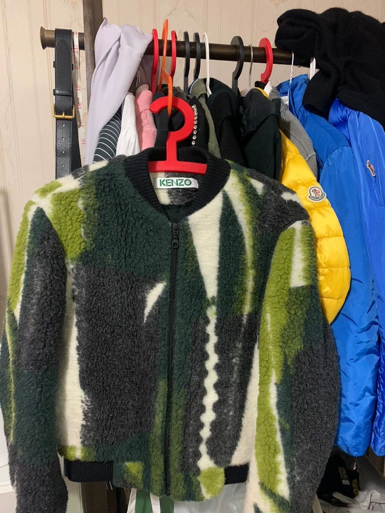 Kenzo KENZO Shearling Bomber Jacket S - dmc Size US S / EU 44-46 / 1 - 3 Thumbnail
