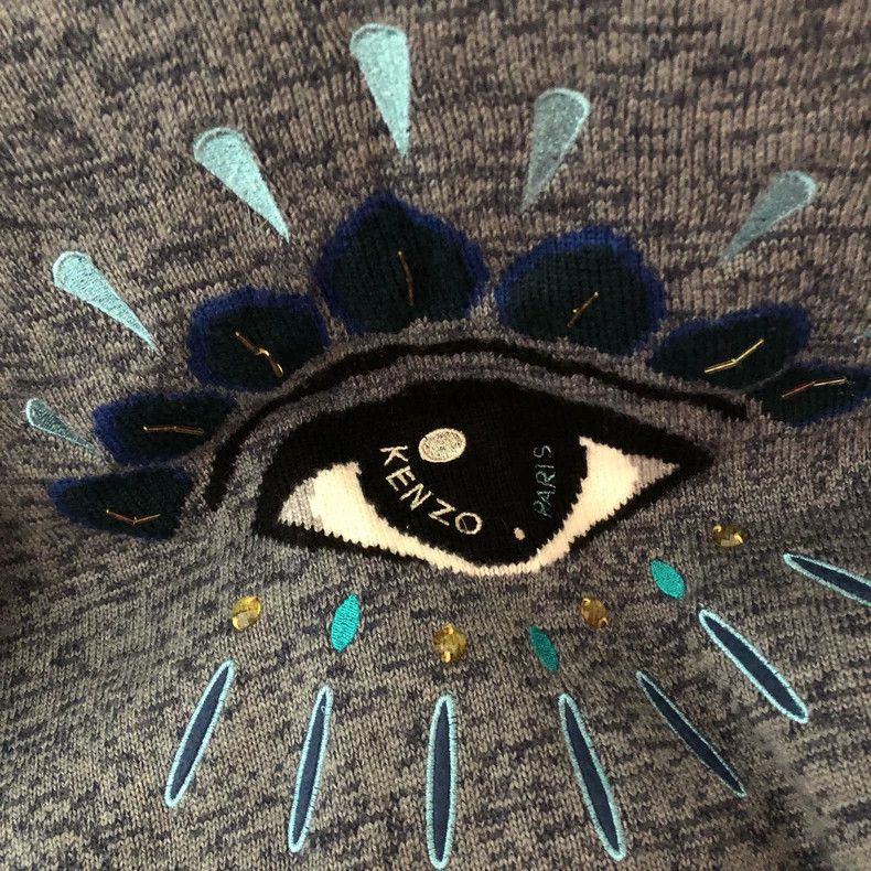 Kenzo KENZO Classic Eye Sweater Dress - dmc Size US S / EU 44-46 / 1 - 3 Thumbnail