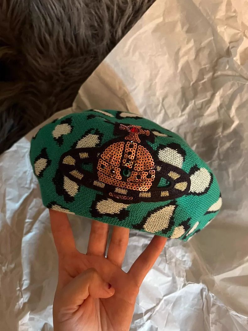 Vivienne Westwood Vivienne Westwood Saturn Leopard Hat - dmc Size ONE SIZE - 2 Thumbnail