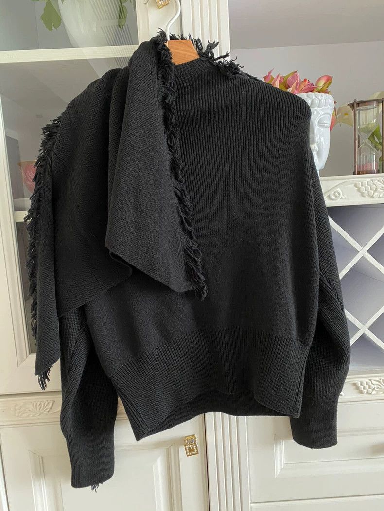Kenzo Kenzo Runway Scarf Style Wool Sweater - dmc Size US L / EU 52-54 / 3 - 3 Thumbnail