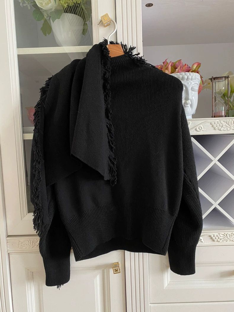 Kenzo Kenzo Runway Scarf Style Wool Sweater - dmc Size US L / EU 52-54 / 3 - 4 Thumbnail