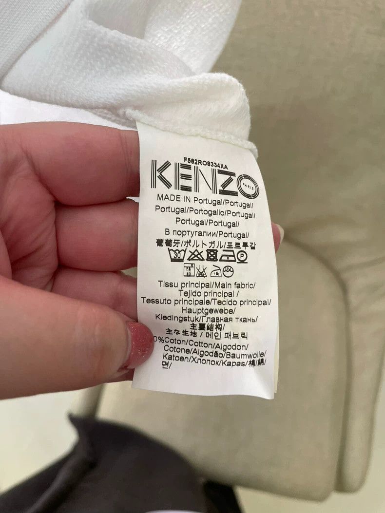 Kenzo KENZO White Short Sleeve Dress - dmc Size US L / EU 52-54 / 3 - 3 Thumbnail