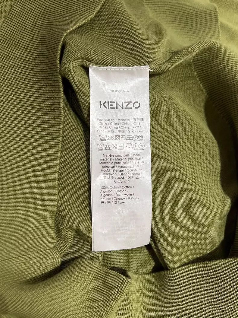 Kenzo KENZO Green Cotton Sweater L - dmc Size US L / EU 52-54 / 3 - 7 Thumbnail