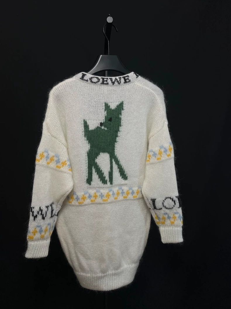 Loewe Loewe Deer Mohair Cardigan - dmc Size US XS / EU 42 / 0 - 2 Thumbnail