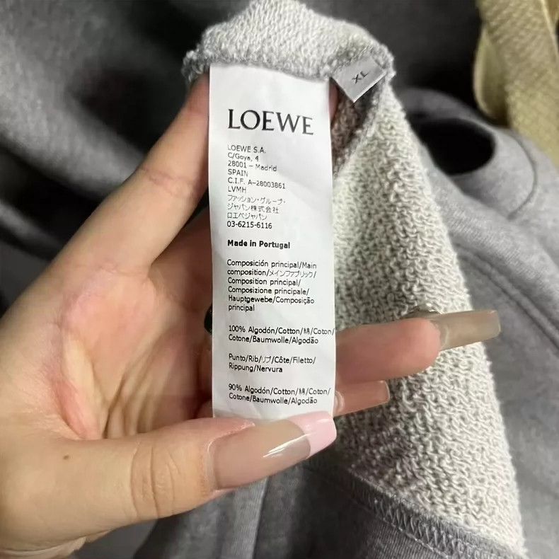 Loewe Loewe Gray Long-Sleeve Hoodie - dmc Size US XL / EU 56 / 4 - 4 Thumbnail