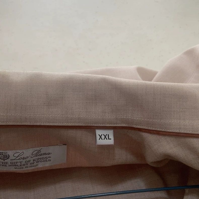 Hermes Loro Piana Beige Long-Sleeve Shirt - dmc Size US XXL / EU 58 / 5 - 4 Thumbnail