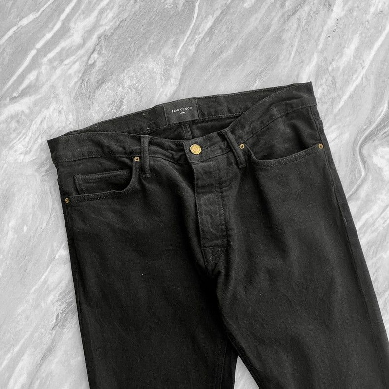 Fear of God Fear of God 5th Season Zip Hem Black Jeans - dmc Size US 31 - 4 Thumbnail