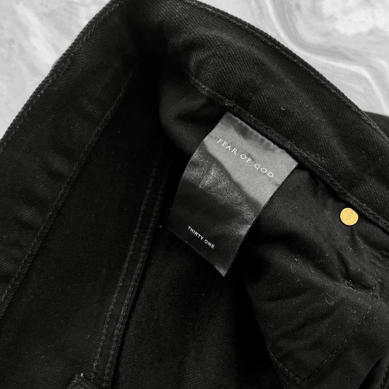 Fear of God Fear of God 5th Season Zip Hem Black Jeans - dmc Size US 31 - 6 Thumbnail