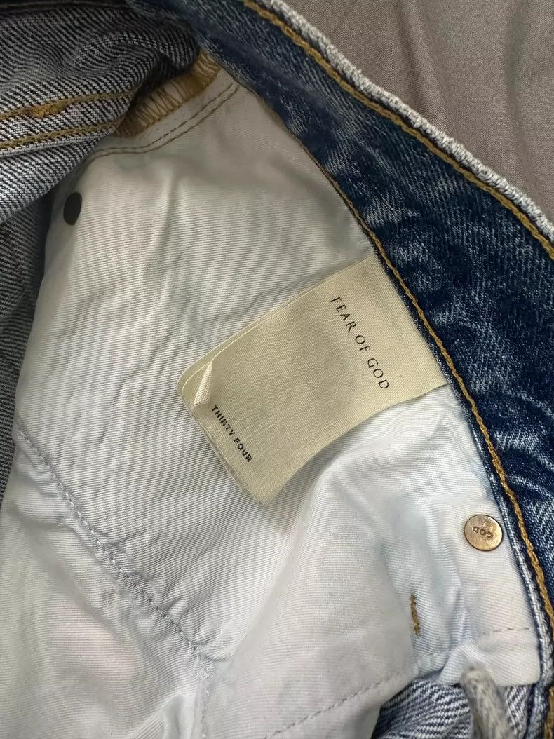 Fear of God Fear of God 5th Splatter Blue Denim - dmc Size US 34 / EU 50 - 4 Thumbnail
