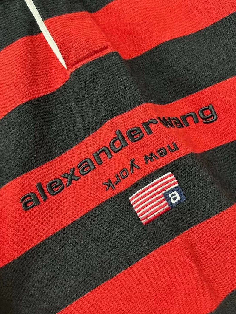 Alexander Wang Alexander Wang Striped Collar Sweatshirt - dmc Size US XS / EU 42 / 0 - 3 Thumbnail
