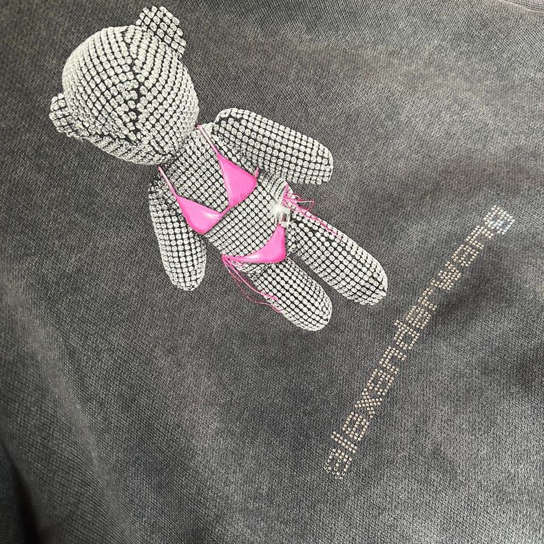 Alexander Wang Alexander Wang Bear Crystal Logo Sweatshirt - dmc Size US XS / EU 42 / 0 - 2 Thumbnail