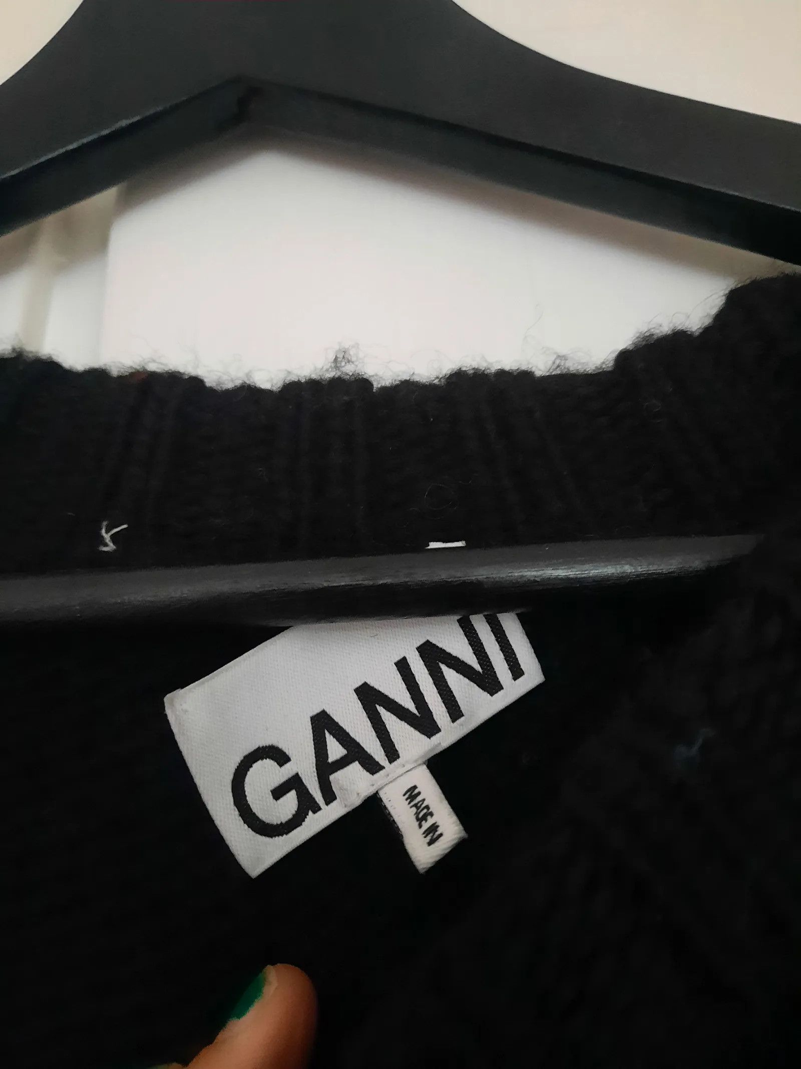 Ganni Ganni Jaquard wool knit jumper Cardigan Size US XS / EU 42 / 0 - 3 Thumbnail