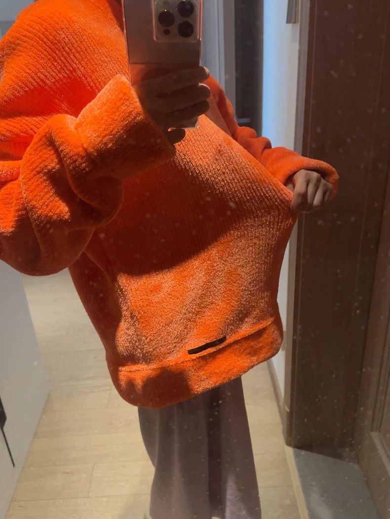 Alexander Wang Alexander Wang Orange Fleece Sweatshirt XS - dmc Size US XS / EU 42 / 0 - 7 Thumbnail