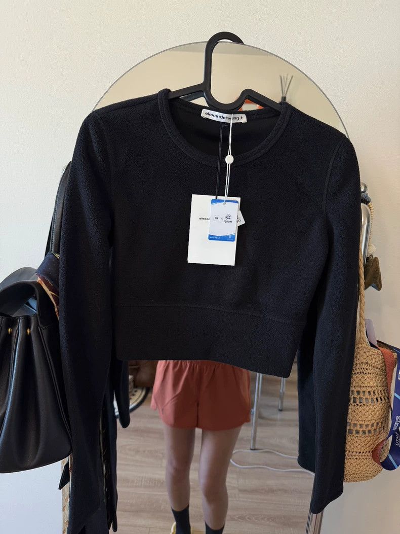 Alexander Wang Alexander Wang Cropped Logo Sweatshirt XS - dmc Size US XS / EU 42 / 0 - 5 Thumbnail