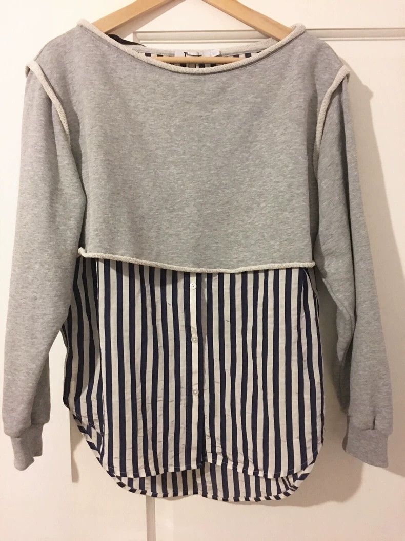 Alexander Wang T by Alexander Wang spliced sweatshirt - dmc Size US XS / EU 42 / 0 - 4 Thumbnail