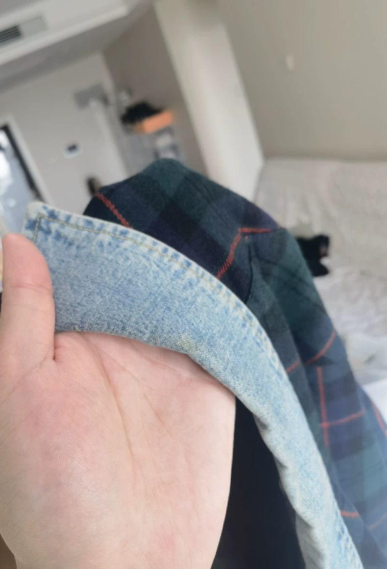 Fear of God Fear of God 5th Green Plaid Denim Collar Shirt - dmc Size US L / EU 52-54 / 3 - 5 Thumbnail