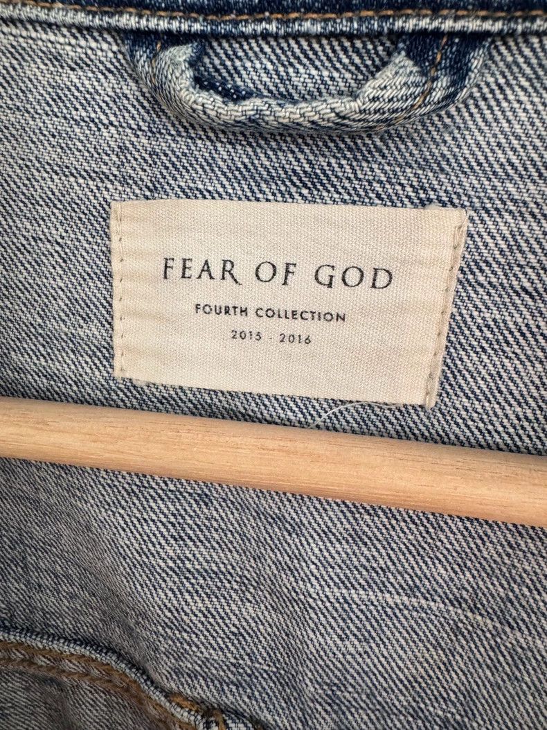 Fear of God Fear of God OG Blue Denim Jacket L - dmc Size US L / EU 52-54 / 3 - 3 Thumbnail