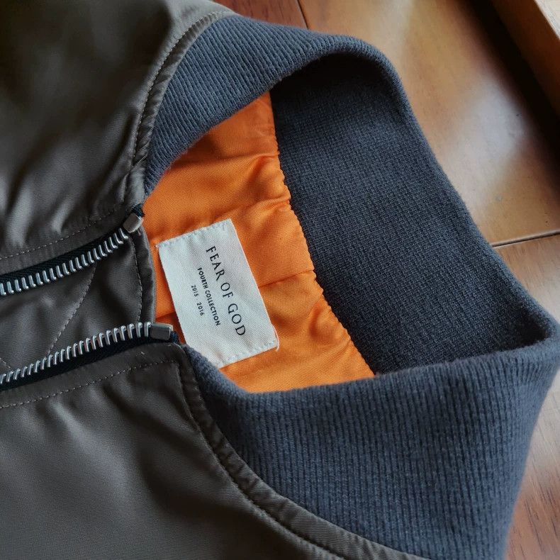 Fear of God Fear of God 4th Champagne Bomber Jacket - dmc Size US S / EU 44-46 / 1 - 5 Thumbnail