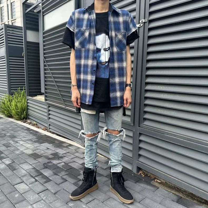 Fear of God Fear of God 4th 2nd Batch Distressed Jeans - dmc Size US 30 / EU 46 - 7 Thumbnail