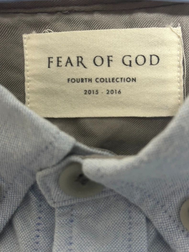 Fear of God Fear of God 4th Oxford Blue Shirt - dmc Size US S / EU 44-46 / 1 - 3 Thumbnail