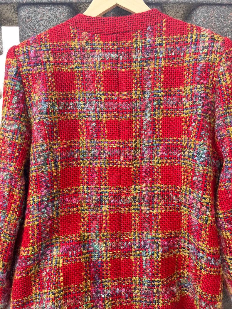 Kenzo Vintage Kenzo Red Tweed Skirt Suit - dmc Size US 36 / EU 52 - 5 Thumbnail