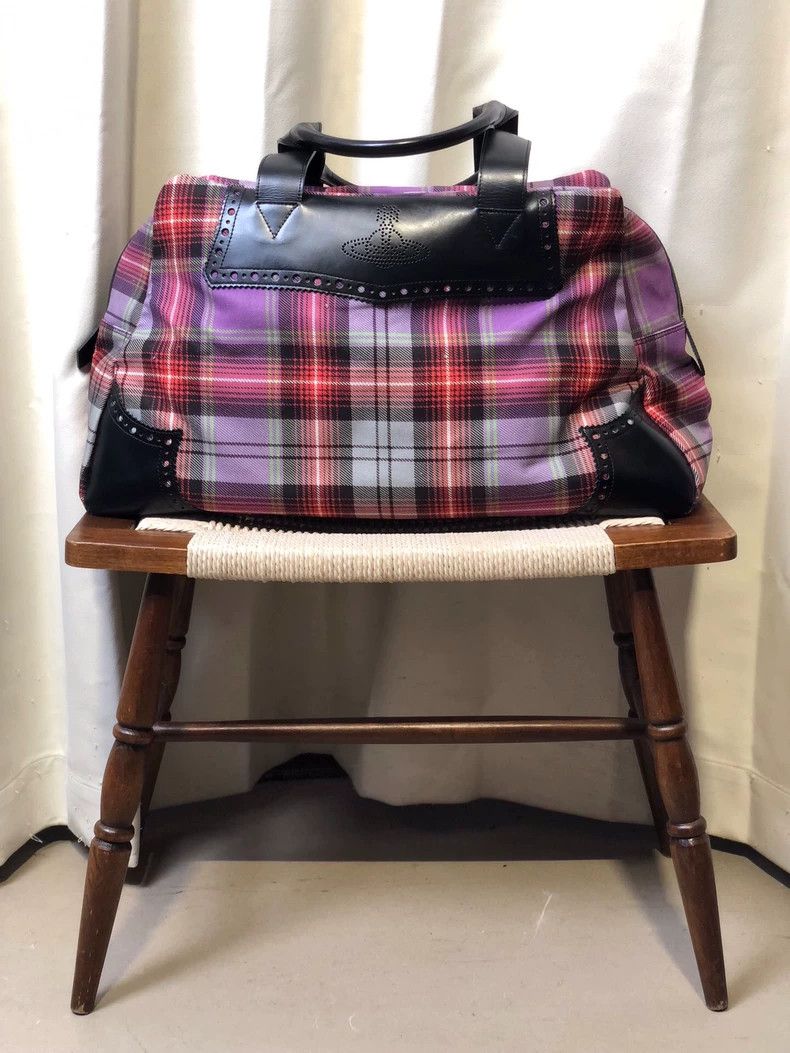 Vivienne Westwood Vivienne Westwood Vintage Plaid Saturn Bowling Bag - dmc Size ONE SIZE - 2 Thumbnail