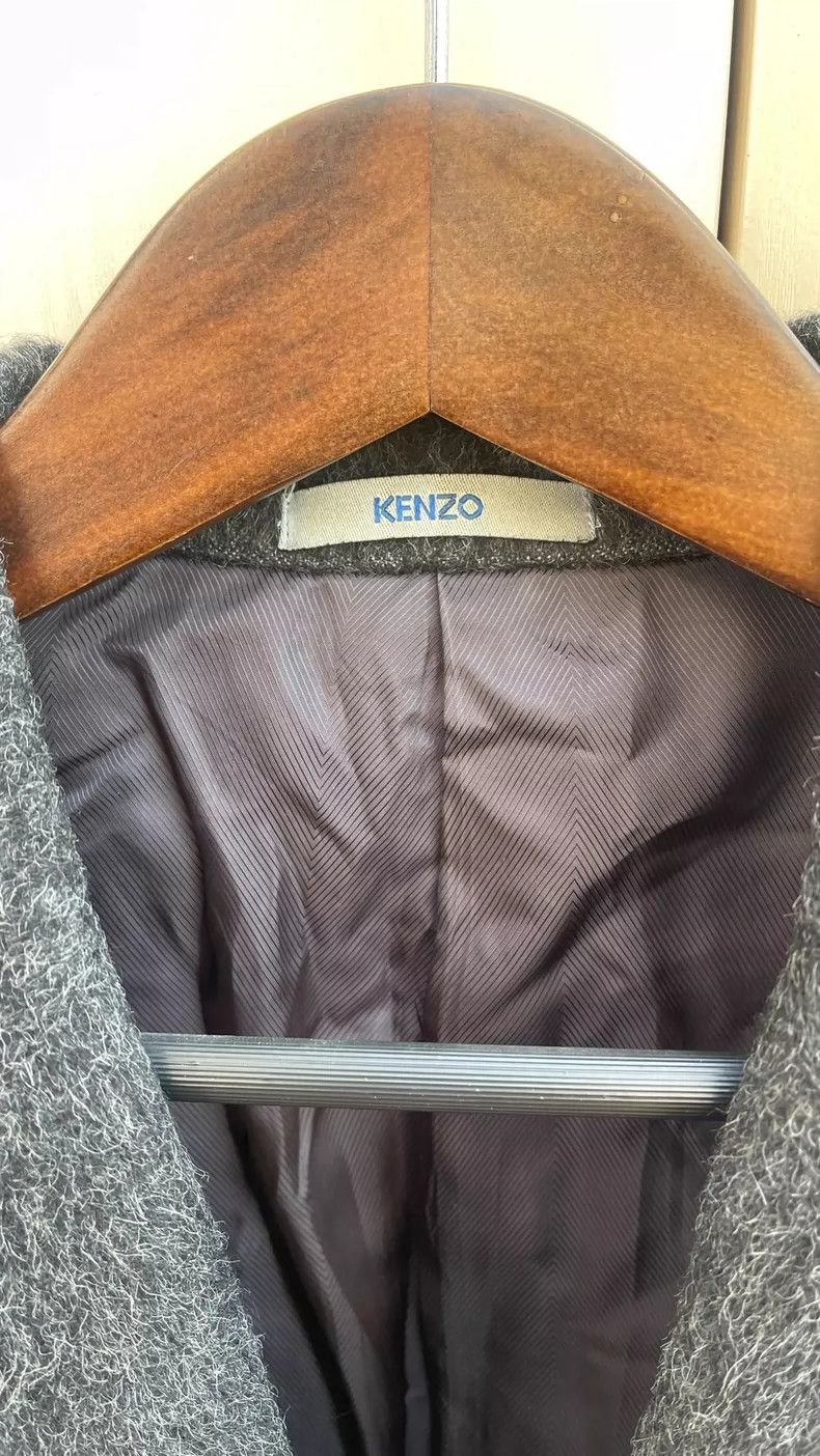 Kenzo Kenzo Men's Alpaca Wool Coat - dmc Size US L / EU 52-54 / 3 - 3 Thumbnail