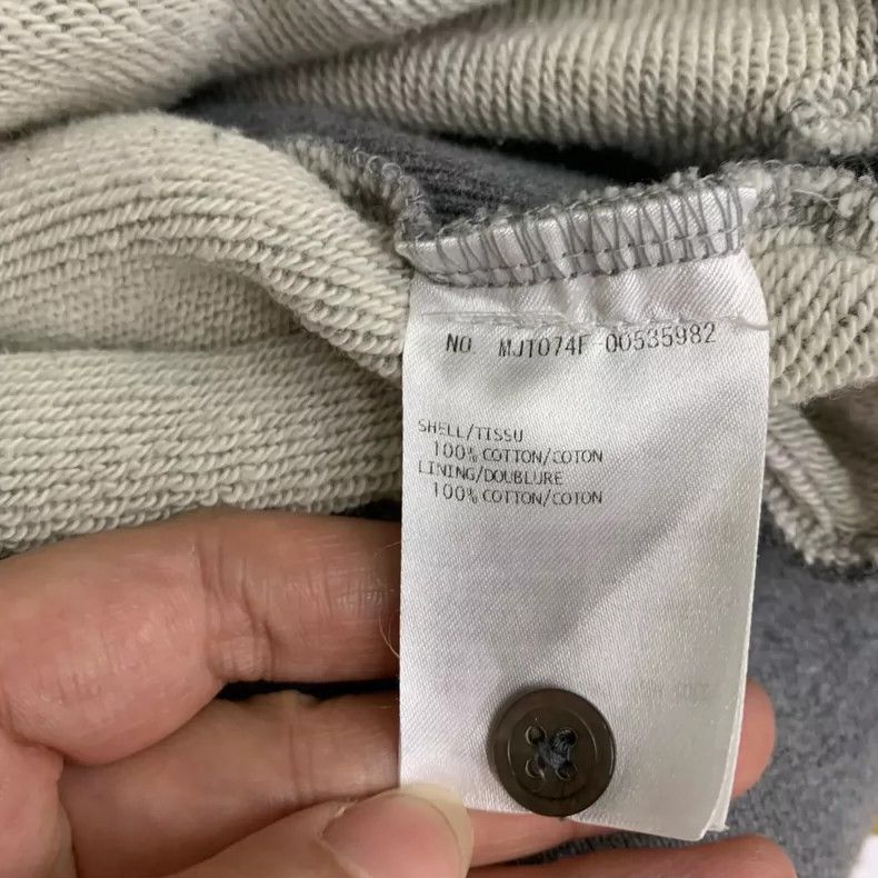 Thom Browne Thom Browne Gray Stripe Hoodie Sweatshirt - dmc Size US L / EU 52-54 / 3 - 7 Thumbnail
