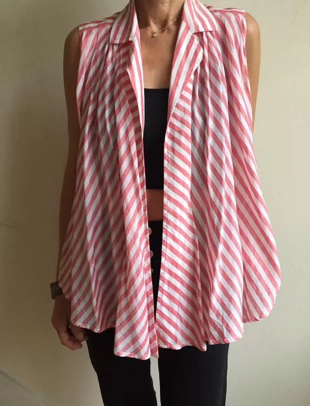 Kenzo KENZO 1980s Pleated Hem Sleeveless Top - dmc Size US S / EU 44-46 / 1 - 5 Thumbnail
