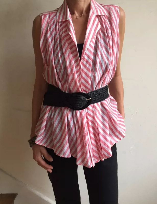 Kenzo KENZO 1980s Pleated Hem Sleeveless Top - dmc Size US S / EU 44-46 / 1 - 4 Thumbnail